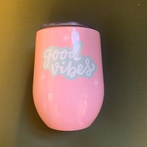 Pink coffee to go cup